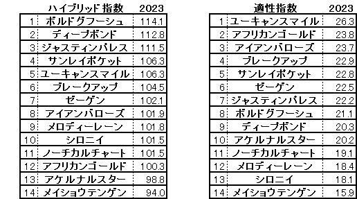 2023　阪神大賞典　HB指数